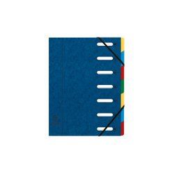 EXACOMPTA Trieur Harmonika, A4, 7 compartiments, bleu