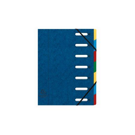 EXACOMPTA Trieur Harmonika, A4, 7 compartiments, bleu