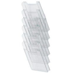 EXACOMPTA Trieur mural, A4 vertical, 6 cases, transparent