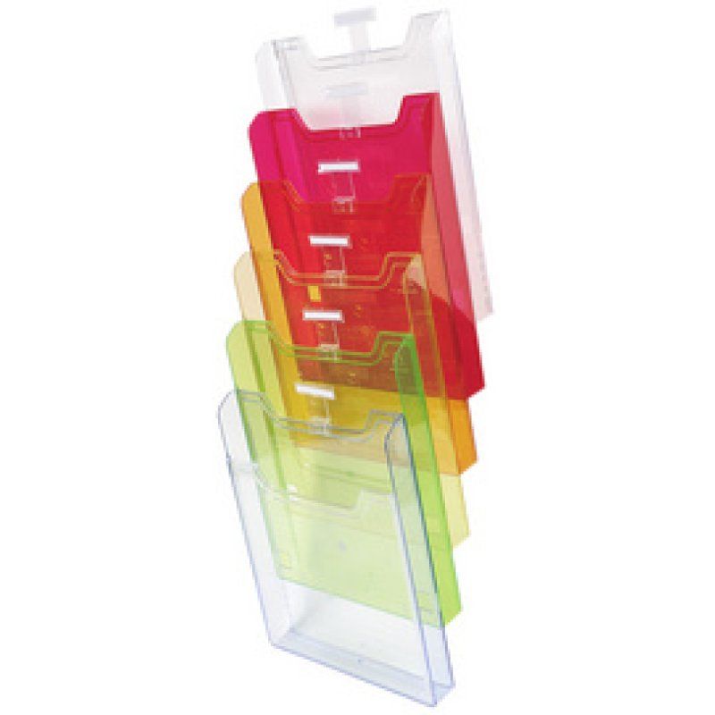 EXACOMPTA Trieur mural, A4 vertical, 6 cases, transparent