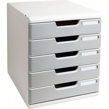 Exacompta 301041D bac de rangement de bureau Polystyrène Gris