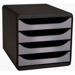 Exacompta 310438D unité de tiroir de bureau Noir