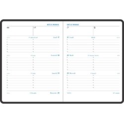 EXACOMPTA Agenda de bureau "Pratic 19", 2025, Barbara, noir