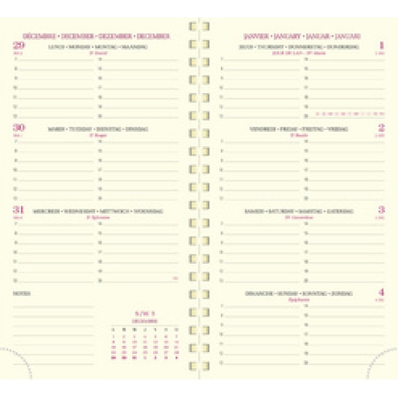 EXACOMPTA Agenda de poche "Eurotime 16S", 2025, Cassandra