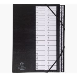 EXACOMPTA Trieur Ordonator, PP, 26 compartiments, noir