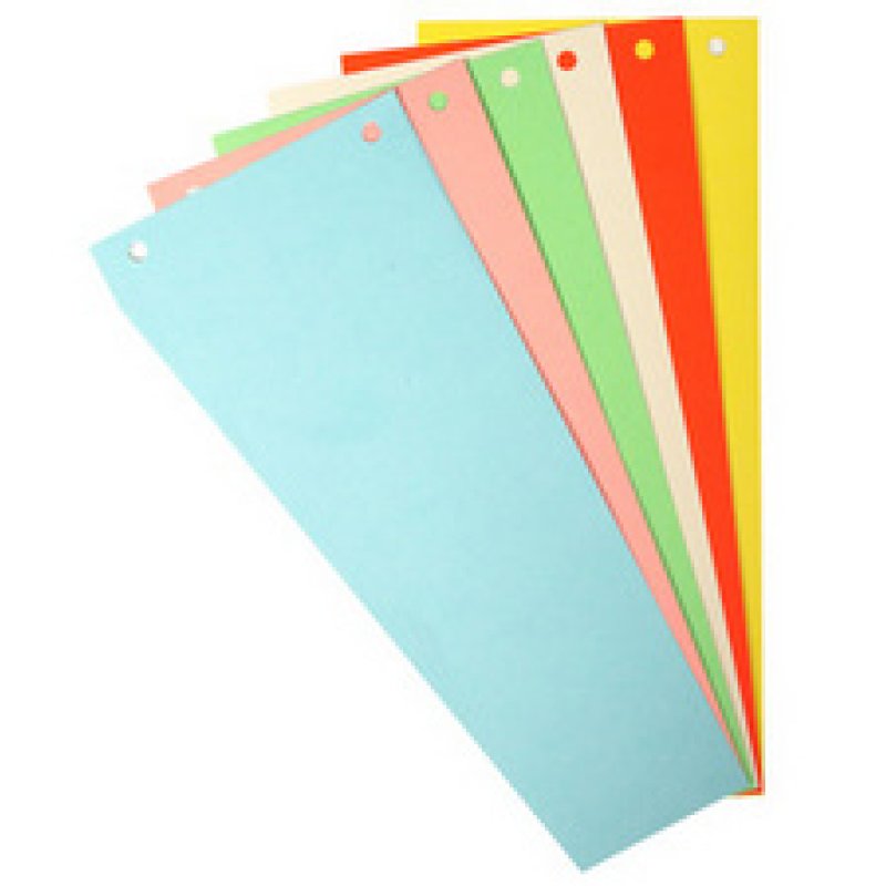 EXACOMPTA Fiches intercalaires trapézoïdales, carton,assorti