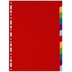 EXACOMPTA Intercalaires en plastique, uni, A4, 12 touches