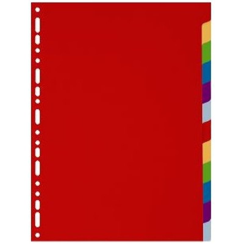 EXACOMPTA Intercalaires en plastique, uni, A4, 12 touches