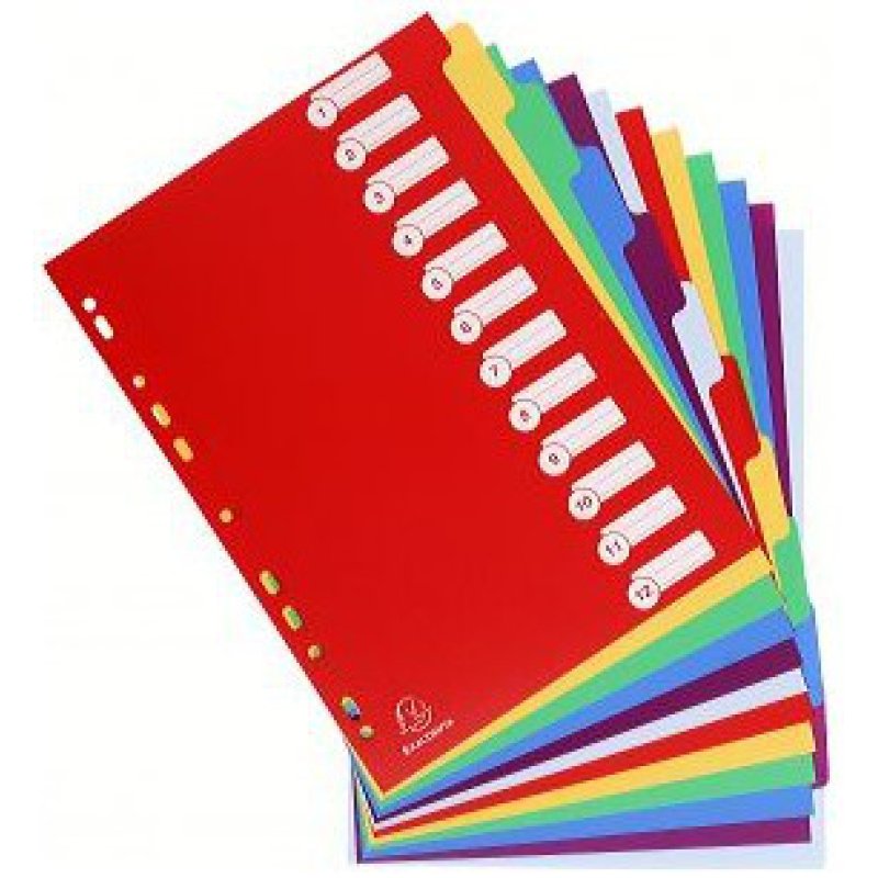 Exacompta 4912E divider Multicolour