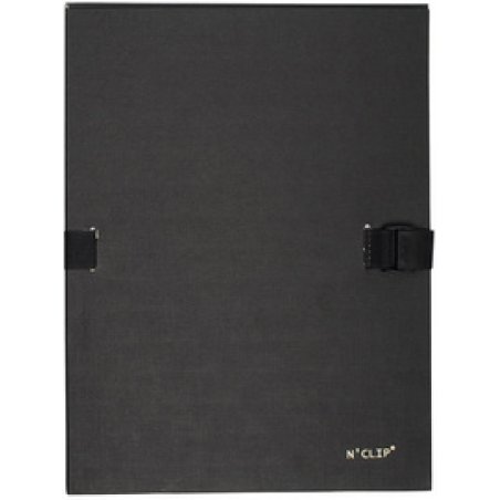 EXACOMPTA Chemise à dos extensible N'CLIP, A4, noir