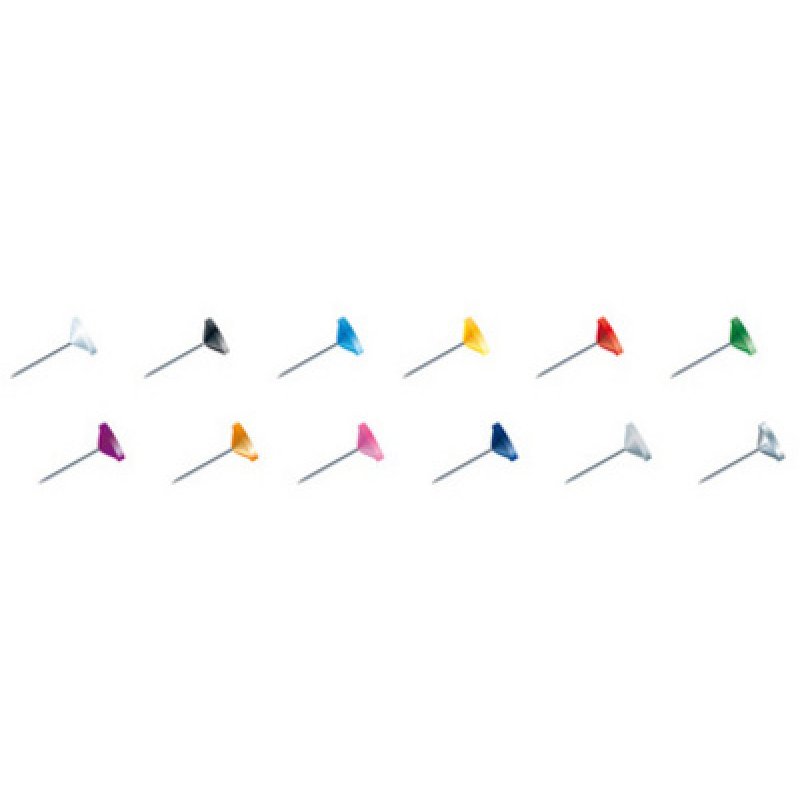 EXACOMPTA Epingles de signalisation à tête plate, jaune