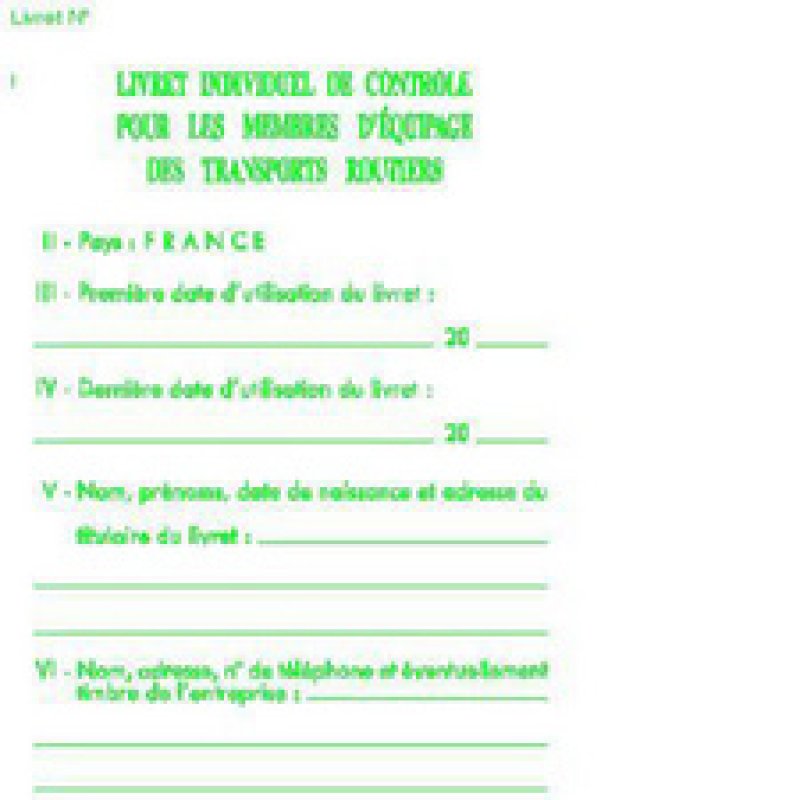 EXACOMPTA Carnet pour transporteurs, 148 x 105 mm