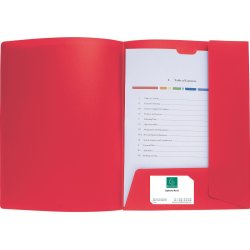 EXACOMPTA Chemise personnalisable Kreacover, PP, A4, rouge