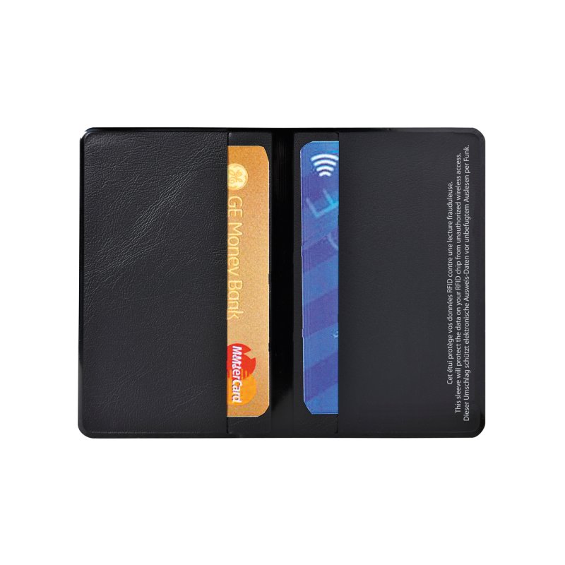 Exacompta 5402E wallet/card case/travel document holder Black PVC