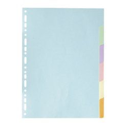 Exacompta 1606E intercalaire Carton, Papier Multicolore 6 pièce(s)