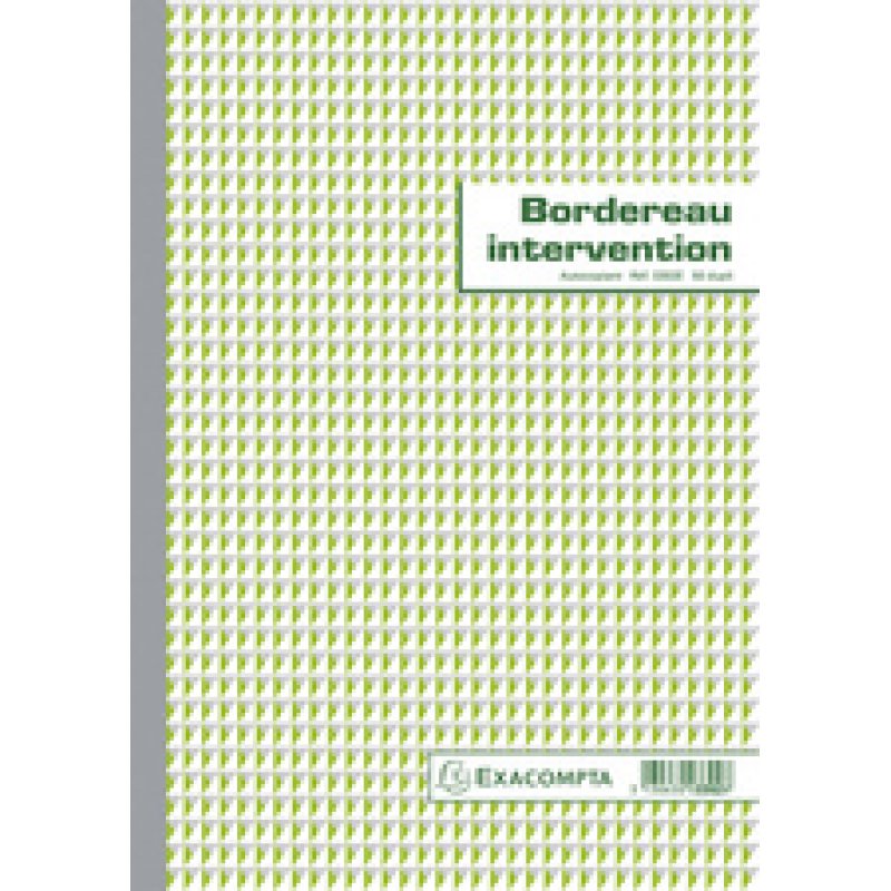 EXACOMPTA Manifold "Bordereau intervention", dupli