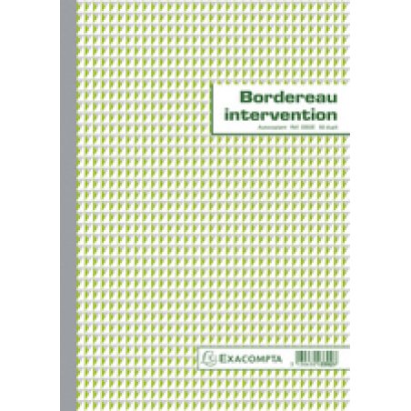 EXACOMPTA Manifold "Bordereau intervention", dupli