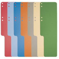 EXACOMPTA Aktenschwänze, Karton, 100 Stück, blau