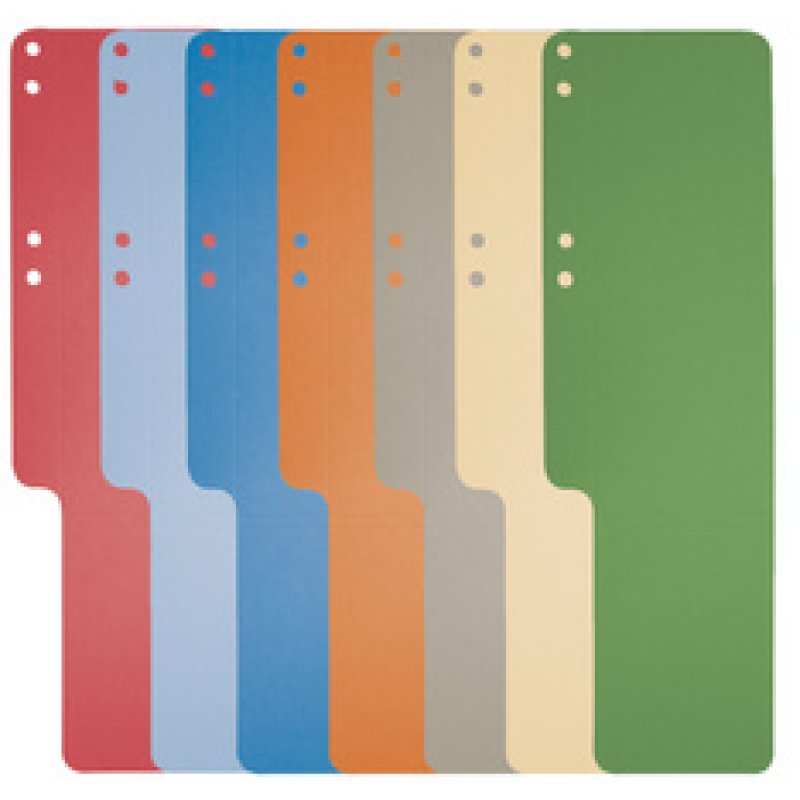 EXACOMPTA Aktenschwänze, Karton, 100 Stück, blau