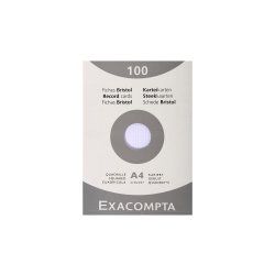 Brause Box of 100 record cards - squared 210x297mm