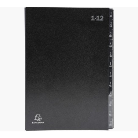 Exacompta 57012E folder Carton Black A4