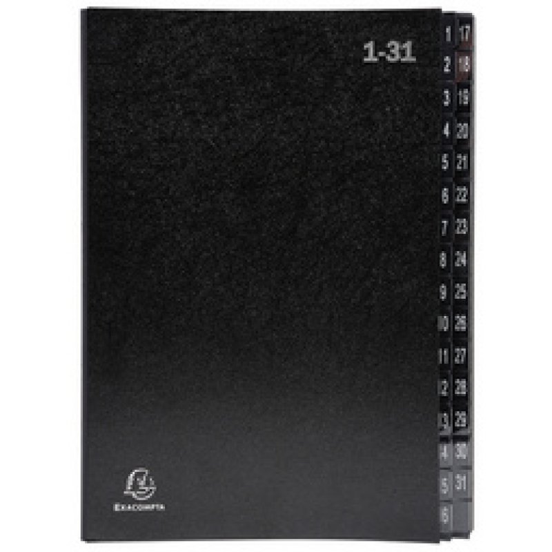 EXACOMPTA Trieur numérique, A4, 1-31, 32 compartiments, bleu
