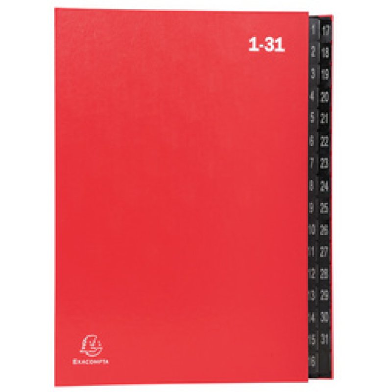 EXACOMPTA Trieur numérique, A4, 1-31, 32 compartiments, bleu