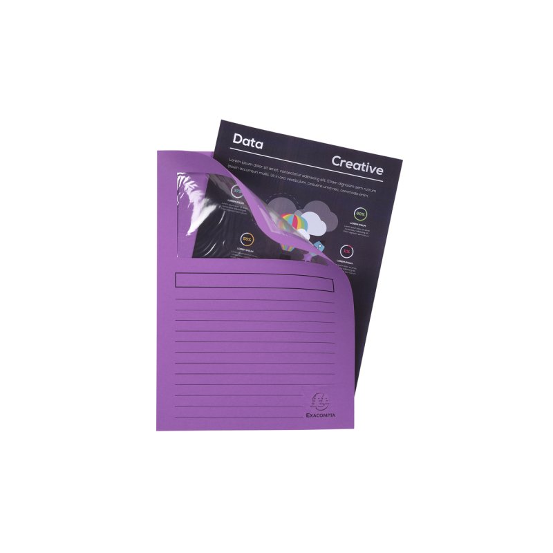 Exacompta 50101E folder Carton Lilac A4