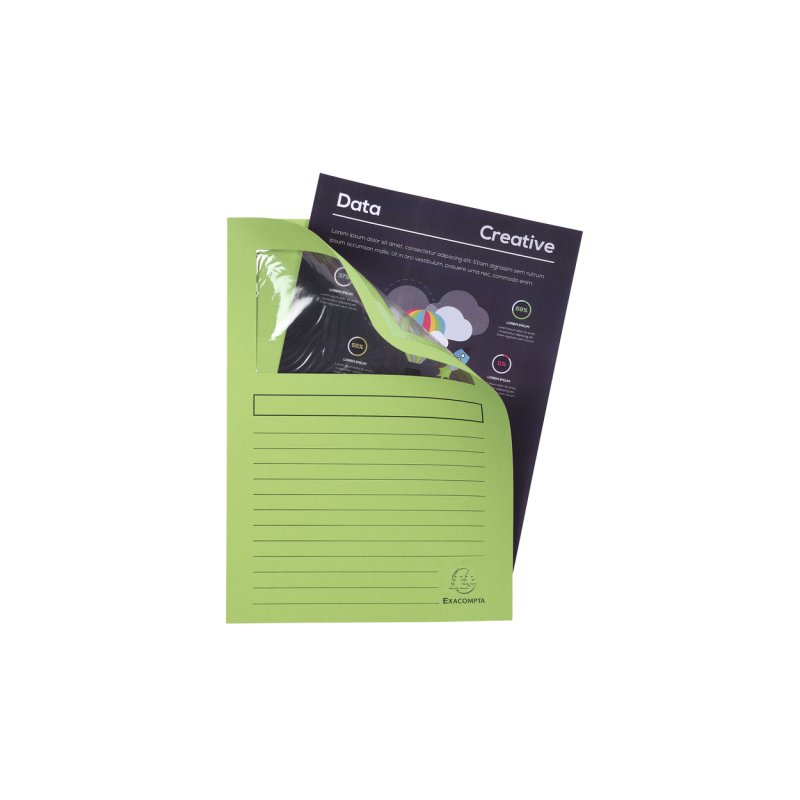 Exacompta 50107E fichier Carton Vert A4