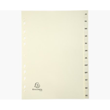 Exacompta 1212E divider Carton Ivory
