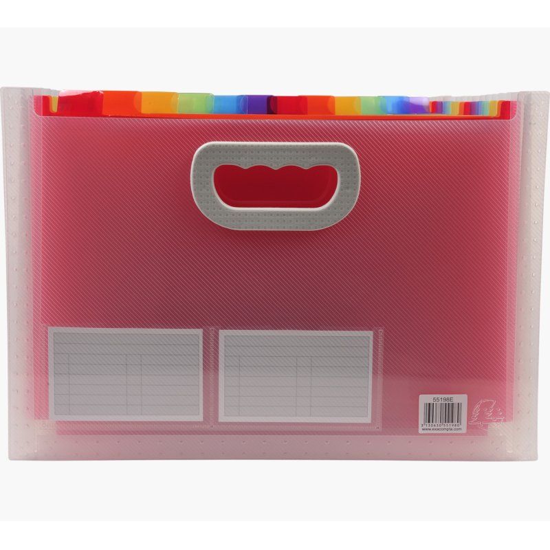 EXACOMPTA Trieur valisette Crystal, 24 compartiments
