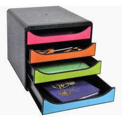 Exacompta 310498D unité de tiroir de bureau Noir