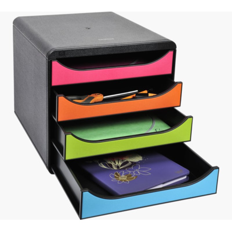 Exacompta 310498D office drawer unit Black