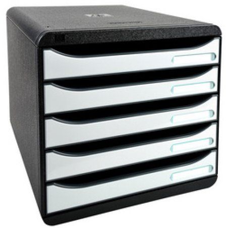 EXACOMPTA Module de classement BIG-BOX PLUS, 5 tiroirs,blanc