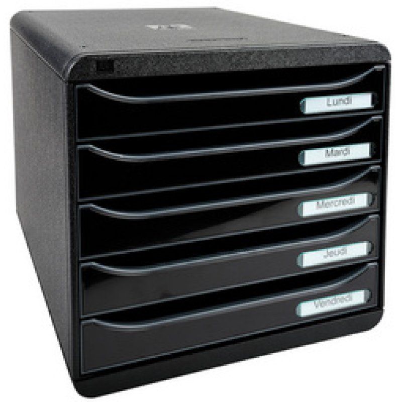 EXACOMPTA Module de classement BIG-BOX PLUS, 5 tiroirs,blanc
