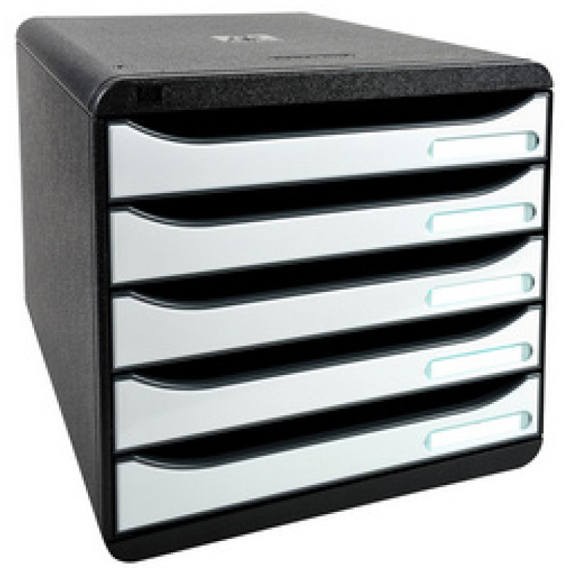 EXACOMPTA Module de classement BIG-BOX PLUS, 5 tiroirs, noir