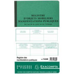 EXACOMPTA Piqûre "Registre d'Objets Mobiliers", 320 x 195 mm