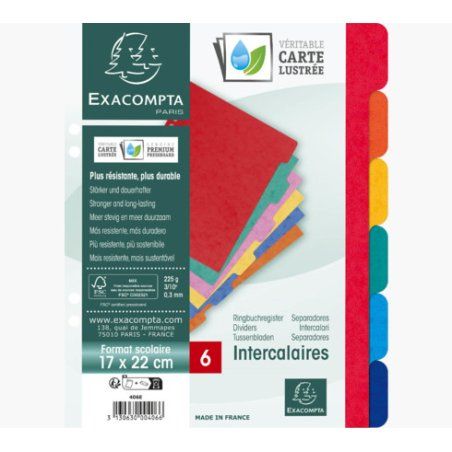 Exacompta 406E intercalaire Carton