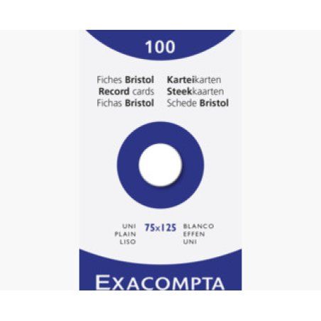 Exacompta 13301E index card White