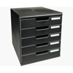 Exacompta 301414D unité de tiroir de bureau Noir