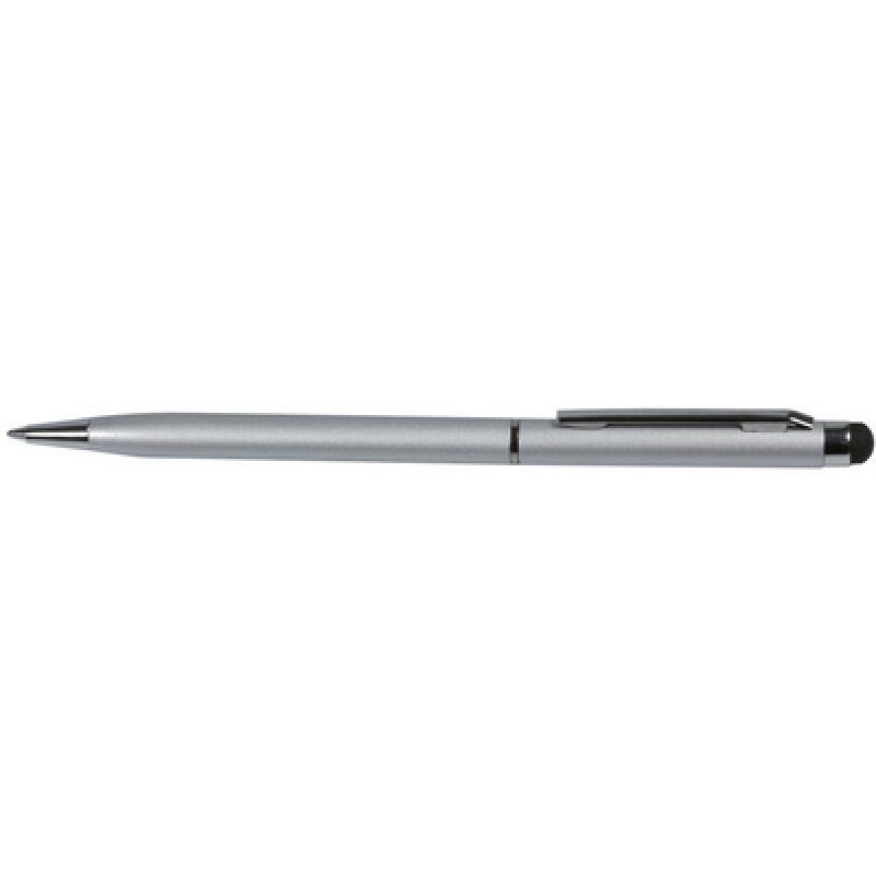 EXACOMPTA Stylo bille "Twist" avec clip, argent
