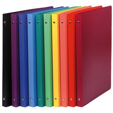 EXACOMPTA Classeur souple, PP, 4 anneaux, A4, bleu clair