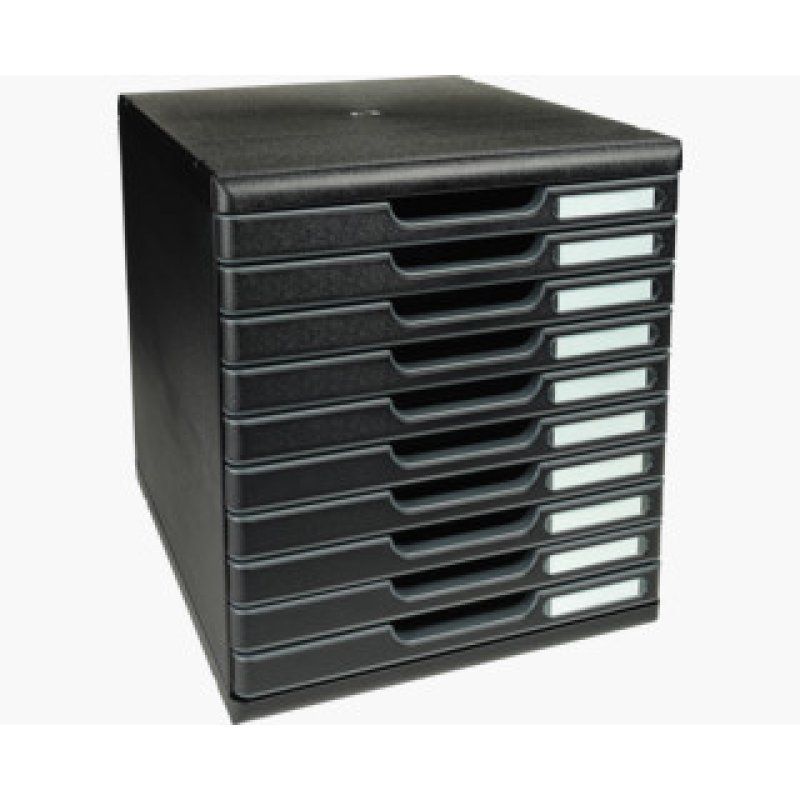 EXACOMPTA Module de classement MODULO A4 ECOBlack 10 tiroirs