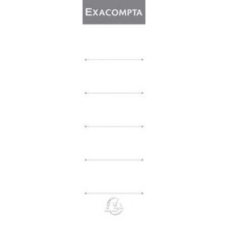 EXACOMPTA Etiquette de dos de classeur, 48 x 185 mm, blanc