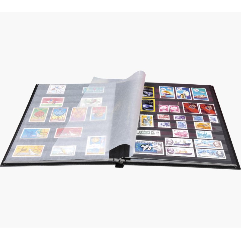 EXACOMPTA Album de timbres, 225 x 305 mm, 64 pages, noir
