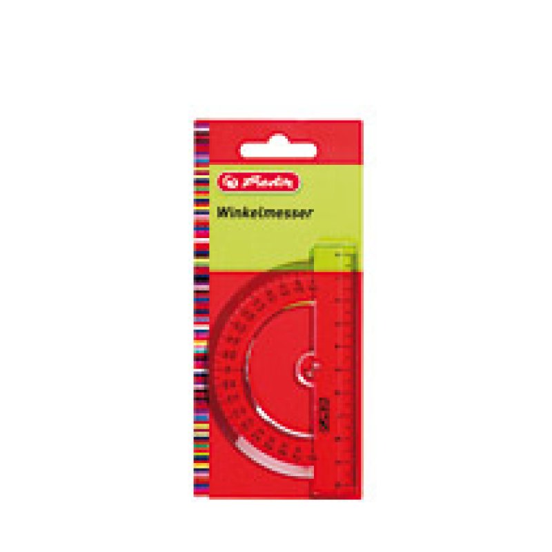 herlitz Rapporteur demi-circulaire 180 degrés, en plastique