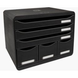 Exacompta 306714D unité de tiroir de bureau Noir