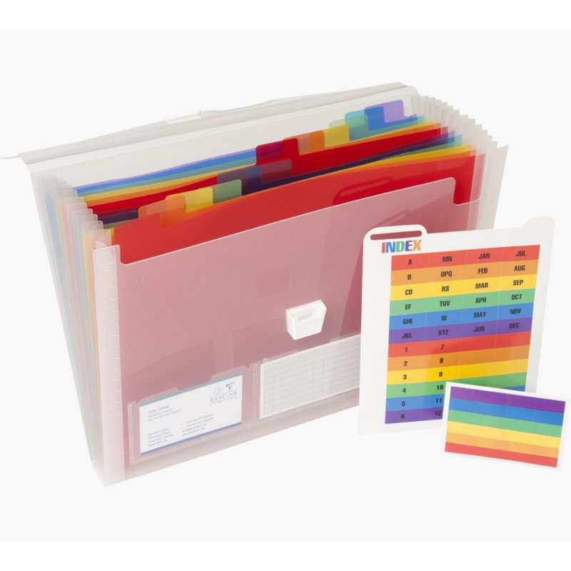 Exacompta 55298E trieur Couleurs assorties Polypropylène (PP) A4