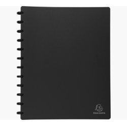 EXACOMPTA Protège-documents, A4, 30 pochettes, noir