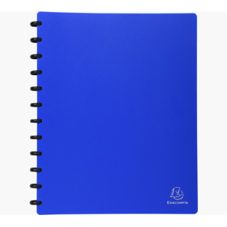 EXACOMPTA Protège-documents, A4, 30 pochettes, bleu